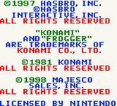 une photo d'Ã©cran de Frogger sur Nintendo Game Boy Color